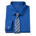 Big & Tall Croft & Barrow&reg; Classic-fit Striped Dress Shirt And Patterned Tie Boxed Set, Men's, Size: 17 36/7t, Blue Other