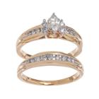 Lovemark Marquise-cut Diamond Engagement Ring Set In 14k Gold (1/2 Ct. T.w.), Women's, Size: 7, White