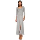 Women's Apt. 9&reg; Striped Maxi Dress, Size: Medium, Grey Other