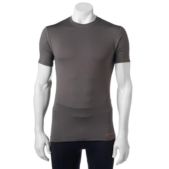 Men's Tommie Copper Recovery Compression Crew Shirt, Size: Medium, Grey
