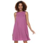 Women's Sonoma Goods For Life&trade; High Neck Swing Dress, Size: Large, Dark Pink