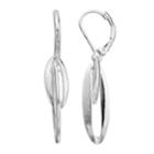 Dana Buchman Orbital Oval Drop Earrings, Women's, Silver