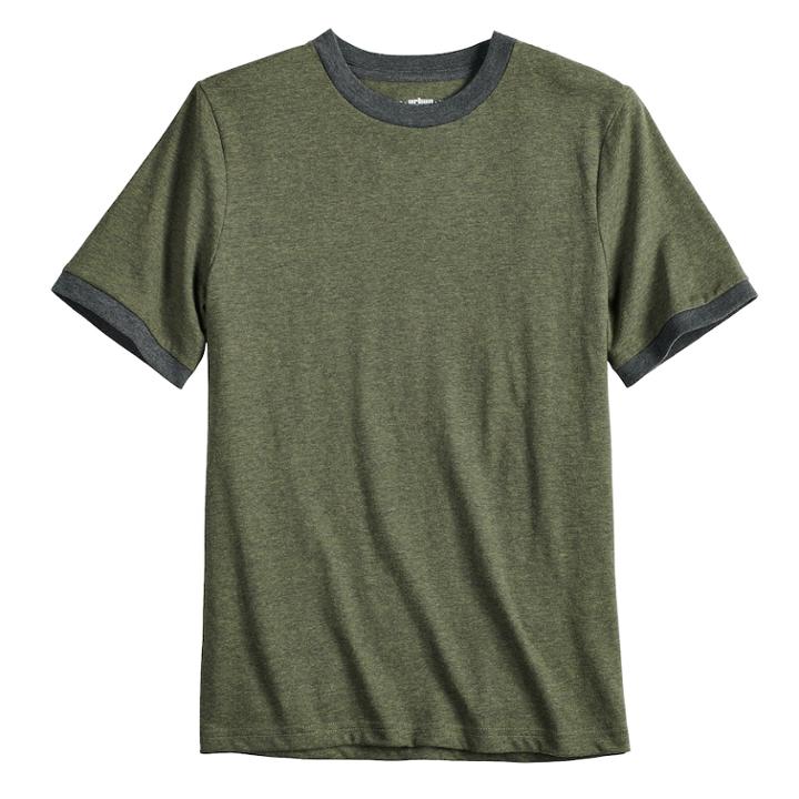 Boys 8-20 Urban Pipeline&reg; Ultimate Ringer Tee, Size: Small, Med Green