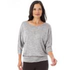 Women's Apt. 9&reg; Banded Bottom Top, Size: Large, Silver