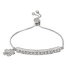 Brilliance Forever Friend Adjustable Bracelet With Swarovski Crystals, Women's, White