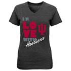 Girls 4-6x Indiana Hoosiers In Love Tee, Girl's, Size: L (6x), Med Grey