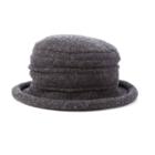 Scala Packable Wool Cloche Hat, Women's, Grey
