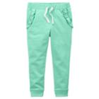 Girls 4-8 Carter's Ruffle Pocket Jogger Pants, Size: 6-6x, Lt Green