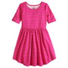 Girls 4-10 Jumping Beans&reg; Arrow Print Skater Dress, Size: 7, Red