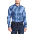 Men's Chaps Classic-fit Gingham Easy-care Button-down Shirt, Size: Xl, Blue (navy)