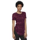 Juniors' Mudd Tie-dyed High-low Tee, Girl's, Size: Large, Red