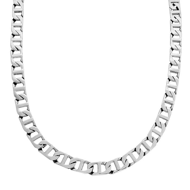 Lynx Stainless Steel Mariner Chain Necklace - 30-in. - Men, Size: 30, Grey