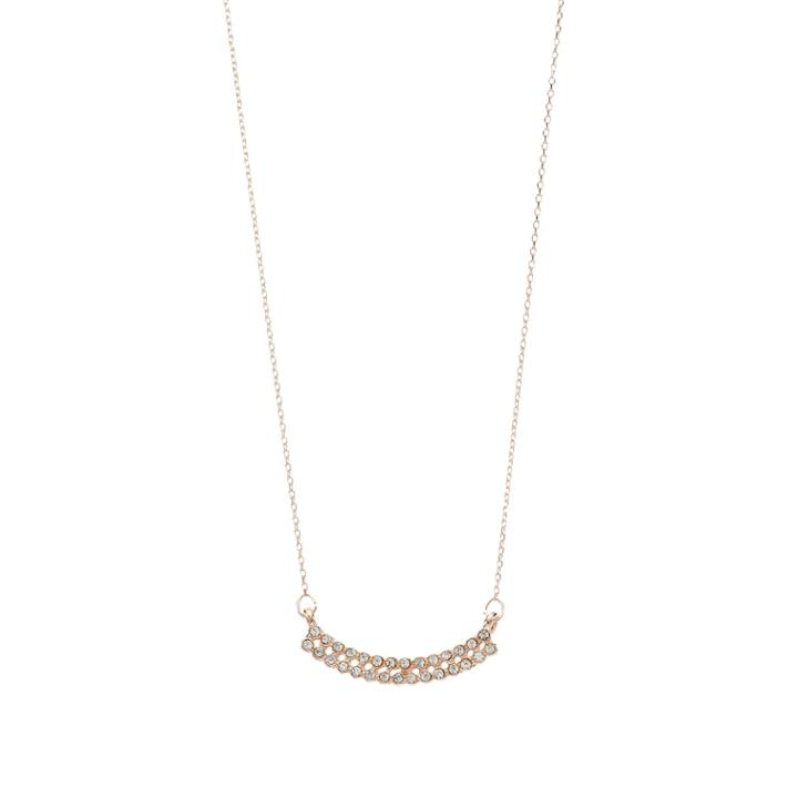 Lc Lauren Conrad Crystal Curved Bar Necklace, Women's, Pink