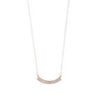 Lc Lauren Conrad Crystal Curved Bar Necklace, Women's, Pink