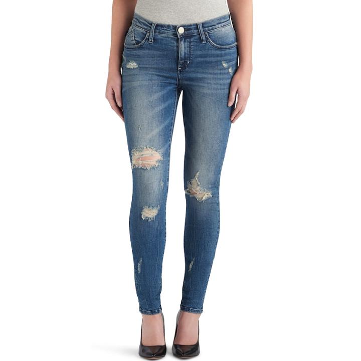 Women's Rock & Republic&reg; Kashmiere Skinny Jeans, Size: 8 - Regular, Med Blue
