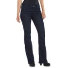 Women's Jennifer Lopez Bootcut Jeans, Size: 0 T/l, Dark Blue