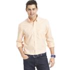 Men's Izod Classic-fit Solid Button-down Shirt, Size: Xl, Brt Orange