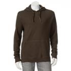 Men's Croft & Barrow&reg; Classic-fit Solid Thermal Hooded Pullover - Men, Size: Small, Brown