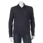 Men's Apt. 9&reg; Modern-fit Solid Merino Mockneck Sweater, Size: Xl, Dark Grey