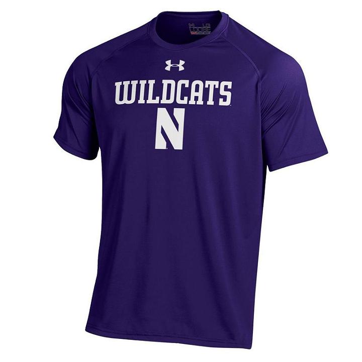 Men's Under Armour Northwestern Wildcats Tech Tee, Size: Xxl, Ovrfl Oth
