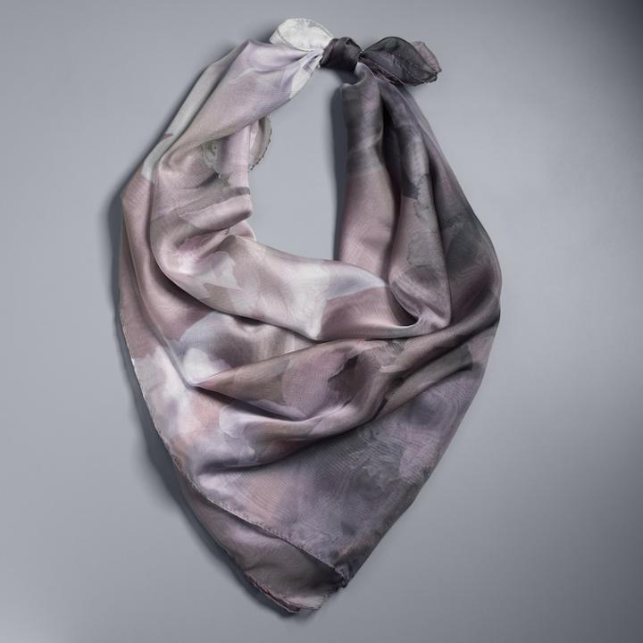 Women's Simply Vera Vera Wang Floral Print Oversized Scarf, Grey