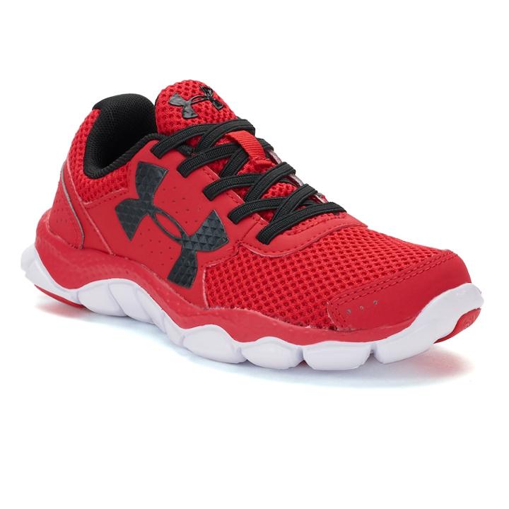 Under Armour Engage Preschool Boys' Running Shoes, Size: 13, Red