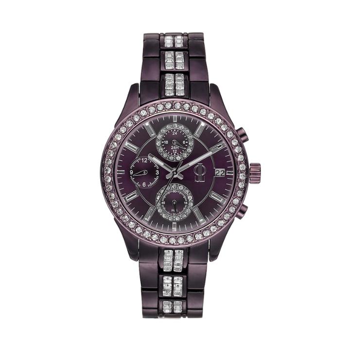 Jennifer Lopez Women's Marilyn Crystal Watch, Size: Medium, Purple