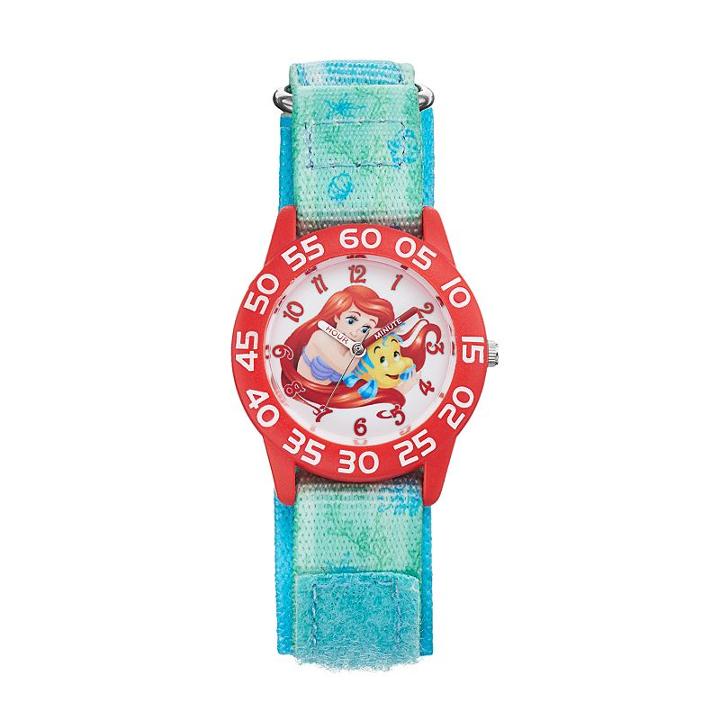 Disney's The Little Mermaid Ariel & Flounder Kids' Time Teacher Watch, Women's, Multicolor