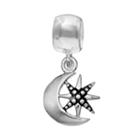 Individuality Beads Sterling Silver Star Crescent Moon And Star Charm, Women's