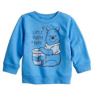 Disney's Winnie The Pooh Baby Boy Little Hunny Bear Sweatshirt By Jumping Beans&reg;, Size: 12 Months, Med Blue