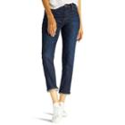 Women's Lee Taylor Slim Boyfriend Jeans, Size: 12 Avg/reg, Dark Blue