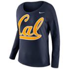 Women's Nike Cal Golden Bears Tailgate Long-sleeve Top, Size: Xl, Blue (navy)