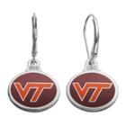 Fiora Virginia Tech Hokies Sterling Silver Team Logo Drop Earrings, Girl's, Multicolor