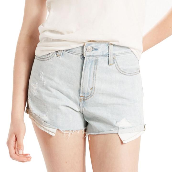 Women's Levi's High Rise Jean Shorts, Size: 00/24, Med Blue