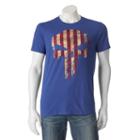 Men's Marvel The Punisher American Flag Tee, Size: Large, Blue (indigo)