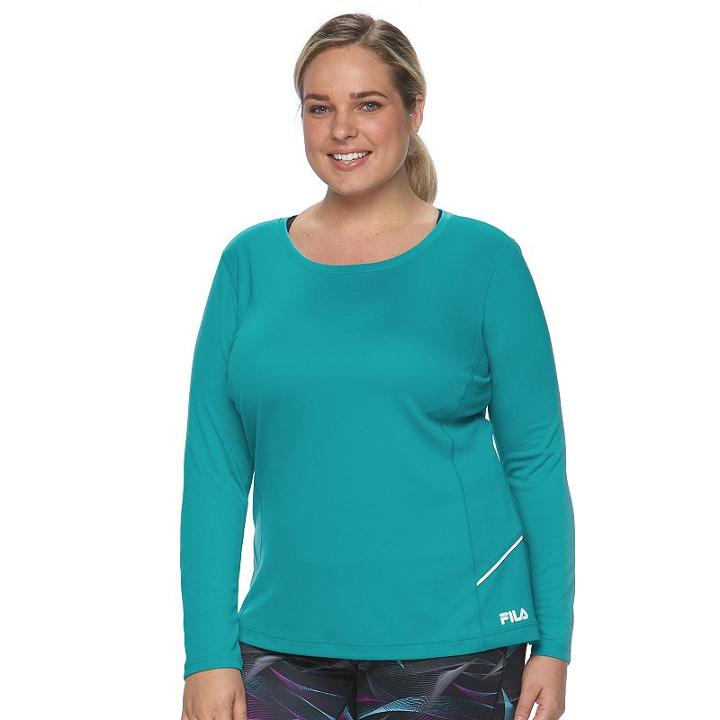 Plus Size Fila Sport&reg; Breakthrough Workout Tee, Women's, Size: 3xl, Turquoise/blue (turq/aqua)