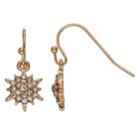 Lc Lauren Conrad Nickel Free Snowflake Simulated Crystal Drop Earrings, Women's, Gold