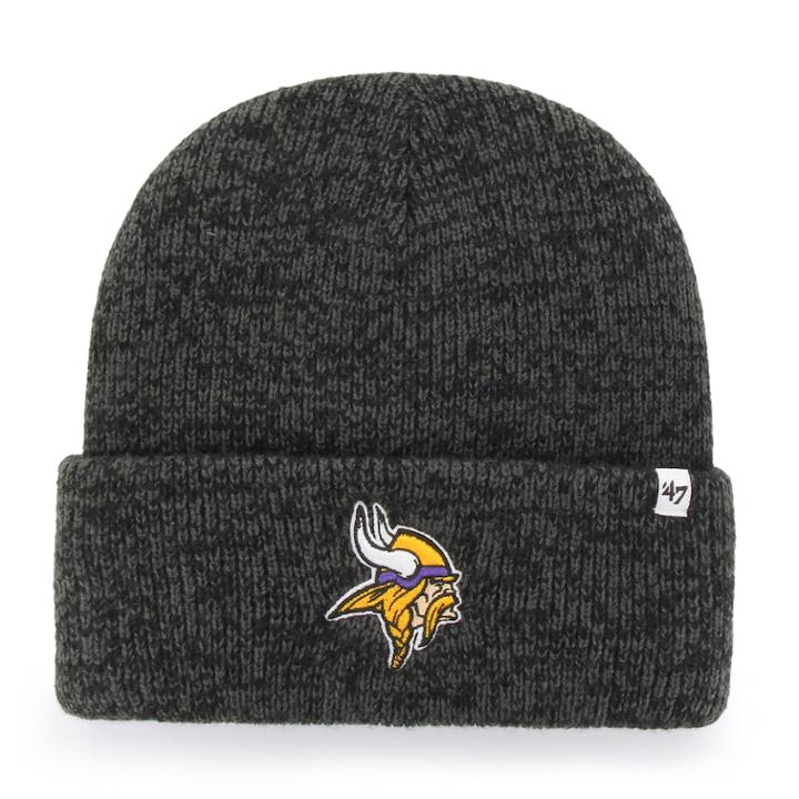 Adult '47 Brand Minnesota Vikings Brain Freeze Knit Hat, Men's, Black