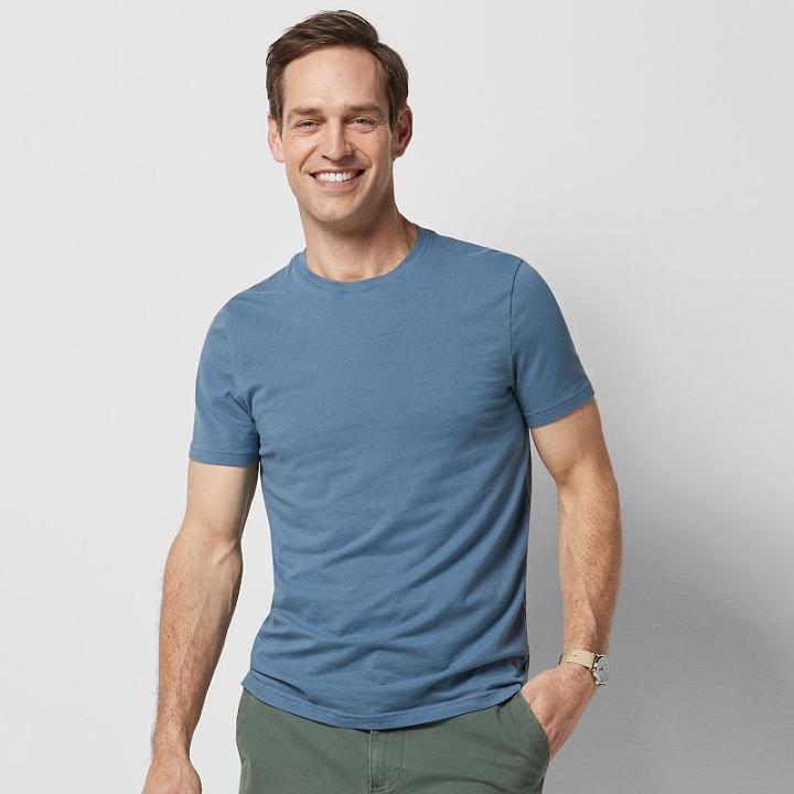 Men's Sonoma Goods For Life&trade; Flexwear Classic-fit Stretch Tee, Size: Small, Med Blue