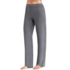 Women's Cuddl Duds Comfortwear Bootcut Lounge Pants, Size: Medium, Med Grey