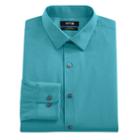 Men's Apt. 9&reg; Extra-slim Solid Stretch Dress Shirt, Size: 17.5-34/35, Turquoise/blue (turq/aqua)