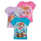 Girls 4-6x Paw Patrol Skye & Everest 3-pack Tees, Girl's, Size: 5, Multicolor