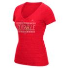 Women's Adidas Louisville Cardinals Triblend Tee, Size: Xxl, Red