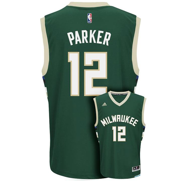 Adidas Men's Milwaukee Bucks Jabari Parker Replica Jersey, Size: Xl, Dark Green