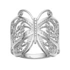 Primrose Sterling Silver Butterfly Ring, Women's, Size: 8, Grey