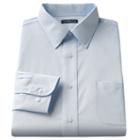 Big & Tall Croft & Barrow&reg; Solid Broadcloth Point-collar Dress Shirt, Men's, Size: 20 36/7t, Blue