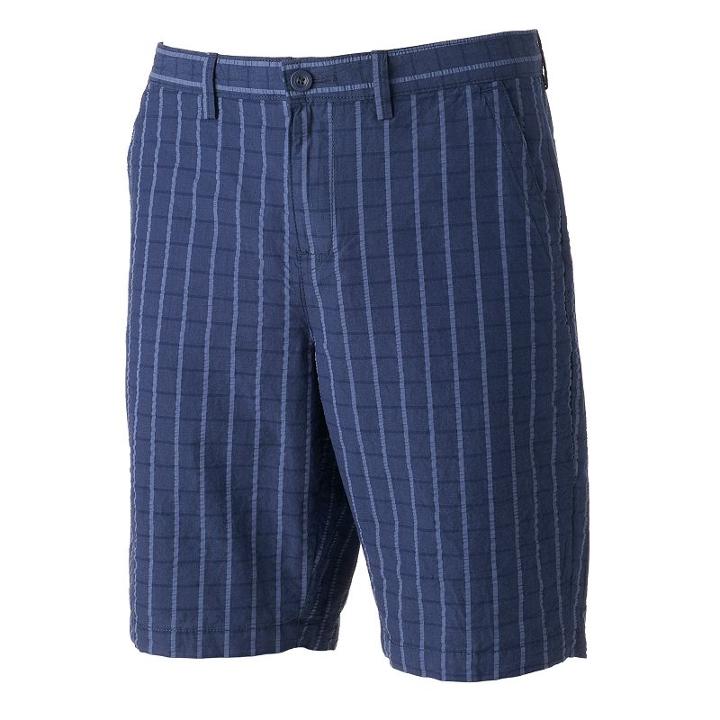 Men's Apt. 9&reg; Flat-front Patterned Shorts, Size: 40, Grey (charcoal)