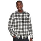 Men's Sonoma Goods For Life&trade; Plaid Flannel Button-down Shirt, Size: Large, White Oth