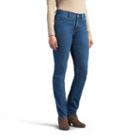 Women's Lee Easy Fit Slimming Straight-leg Jeans, Size: 18 T/l, Blue