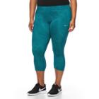 Plus Size Nike Essential Power Training Capri Workout Tights, Women's, Size: 1xl, Green Oth